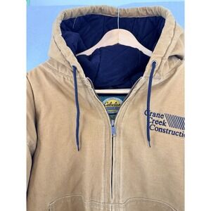 Cabela's‎ Canvas Hooded Quilted Lined Thick Outdoor Heavy Duty Work Jacket 3XL